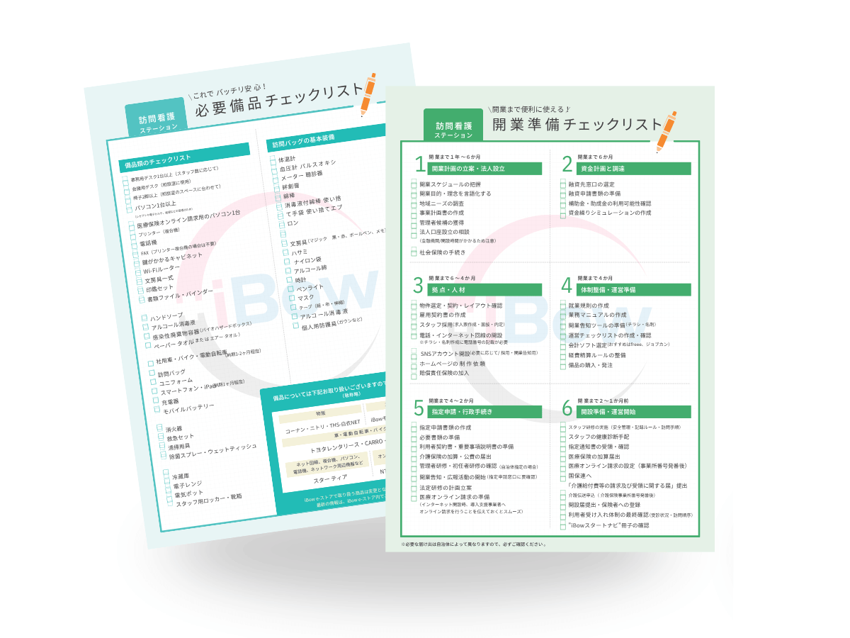 訪問看護新規開業お役立ちガイドブックサンプル